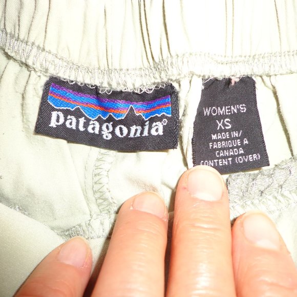 Patagonia Sport Multifunctional Hiking Pants Wm's XS Tan Elastic Waist Pockets - Picture 6 of 15